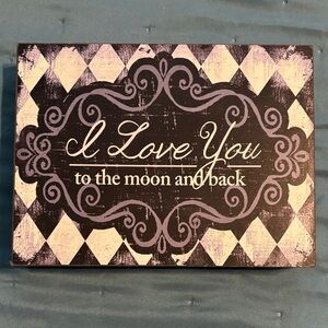 Hobby Lobby Black & White Decorative Home Accent Plaque
